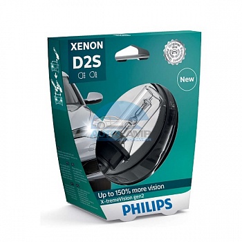 Ксеноновая лампа PHILIPS D2S X-TREME VISION 4800K gen2 +150% (85122XV2S1) на блистере Ксеноновая лампа PHILIPS D2S X-TREME VISION 4800K gen2 +150% (85122XV2S1) на блистере