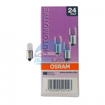 Автолампа OSRAM T4W 24V 4W BA9s (3930) Автолампа OSRAM T4W 24V 4W BA9s (3930)
