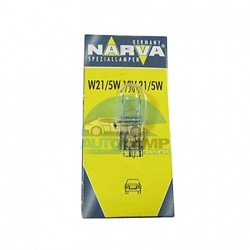 Автолампа NARVA W21/5W 12V 21/5W без цоколя (17919) Автолампа NARVA W21/5W 12V 21/5W без цоколя (17919)