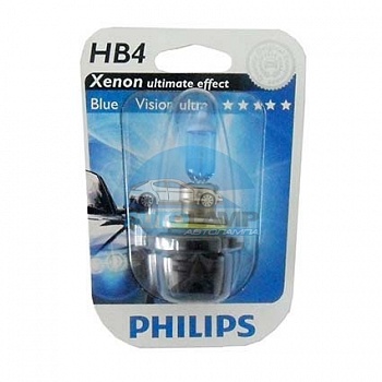 Автолампа PHILIPS HB4/9006 12V 65W P20d Blue Vision Ultra (9006BVU),на блистере Автолампа PHILIPS HB4/9006 12V 65W P20d Blue Vision Ultra (9006BVU),на блистере