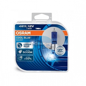 Автолампа OSRAM H11 12V 80W PGJ19-2 Cool Blue Boost (62211CBB), EUROBOX-2шт Автолампа OSRAM H11 12V 80W PGJ19-2 Cool Blue Boost (62211CBB), EUROBOX-2шт