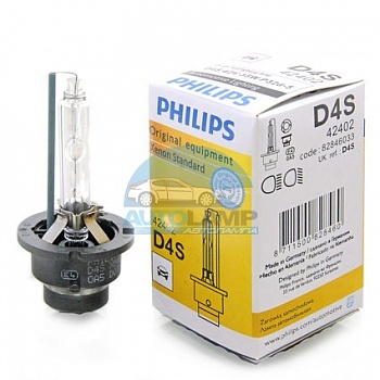 Ксеноновая лампа PHILIPS D4S 4300k (42402) (пром. упаковка) Ксеноновая лампа PHILIPS D4S 4300k (42402) (пром. упаковка)