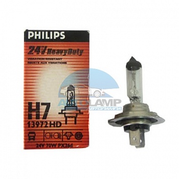 Автолампа PHILIPS H7 24V 70W P26d Heavy Duty (13972HD) Автолампа PHILIPS H7 24V 70W P26d Heavy Duty (13972HD)