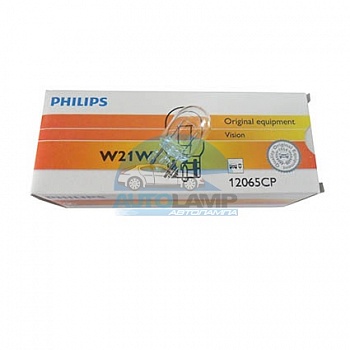 Автолампа PHILIPS W21W 12V 21W б/ц (12065CP)