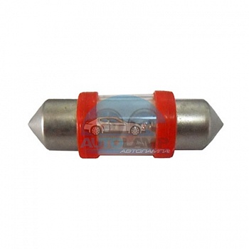 Светодиоды GL T10*31mm, 2 диода, красные (салонная) Светодиоды GL T10*31mm, 2 диода, красные (салонная)