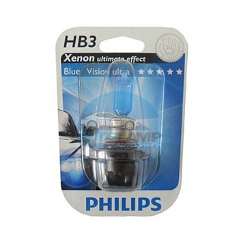 Автолампа PHILIPS HB3/9005 12V 65W P20d Blue Vision Ultra (9005BVU),на блистере Автолампа PHILIPS HB3/9005 12V 65W P20d Blue Vision Ultra (9005BVU),на блистере