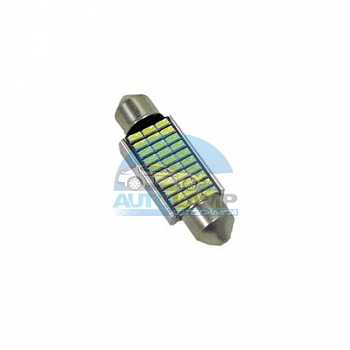 Светодиоды GL T10*39mm, 30 диодов SMD3014, белые (салонная) Светодиоды GL T10*39mm, 30 диодов SMD3014, белые (салонная)