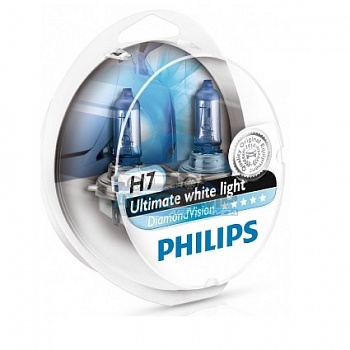Автолампа PHILIPS H7 12V 55W P26d Diamond Vision (12972DV), EUROBOX-2шт Автолампа PHILIPS H7 12V 55W P26d Diamond Vision (12972DV), EUROBOX-2шт