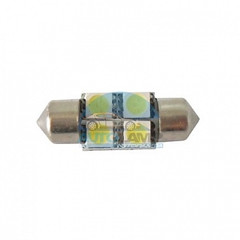 Светодиоды GL T10*28mm, 4 диода SMD5050, белые (салонная) Светодиоды GL T10*28mm, 4 диода SMD5050, белые (салонная)